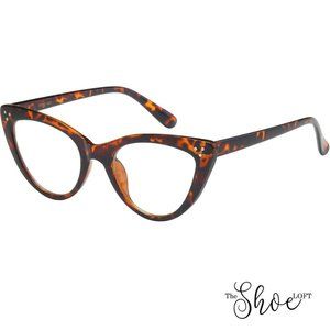 The Shoe Loft Accessories - Black or Tortoise Non-Prescription Cat Eye Glasses The Shoe Loft Accessories - Black or Tortoise Non-Prescription Cat Eye Glasses
